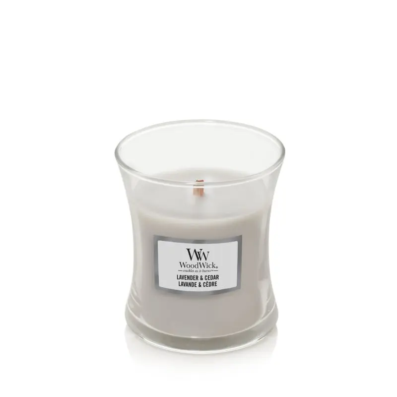 WoodWick 薰衣草和雪松迷你香薰蜡烛 85g