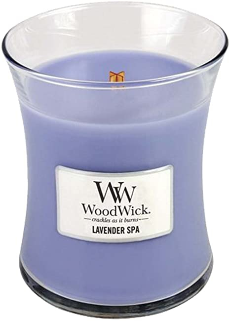 WoodWick 薰衣草Spa中号香氛蜡烛