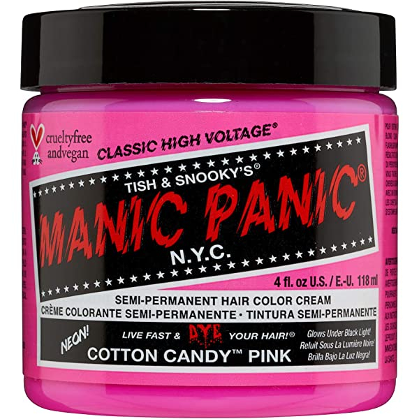 ManicPanic mp纯植物染发膏-棉花糖粉 Cotton Candy Pink 118ml