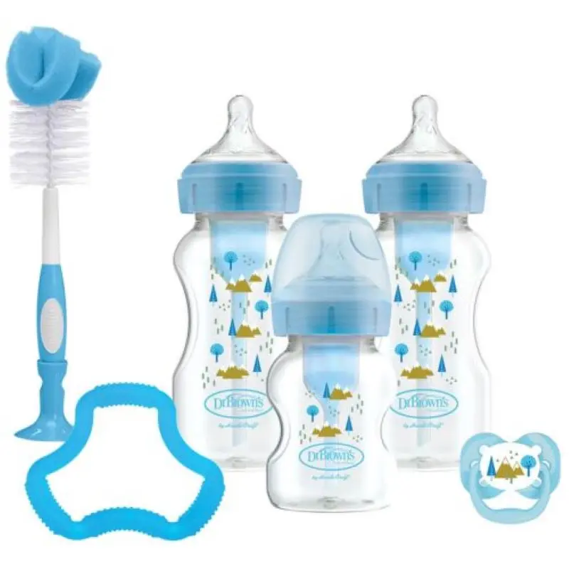 Dr Brown - Options+ Wide Neck Bottle Blue Gift Set 