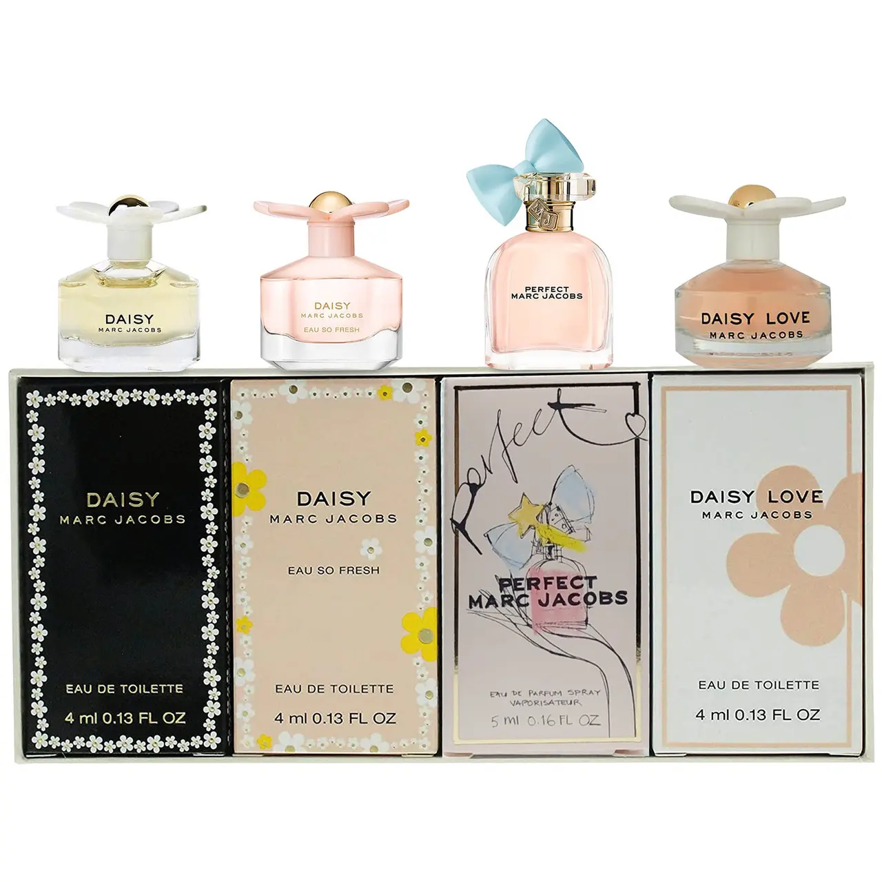 Marc Jacobs 莫杰 小雏菊香水mini套装(3x 4ml EDT, 1x 5ml EDP)