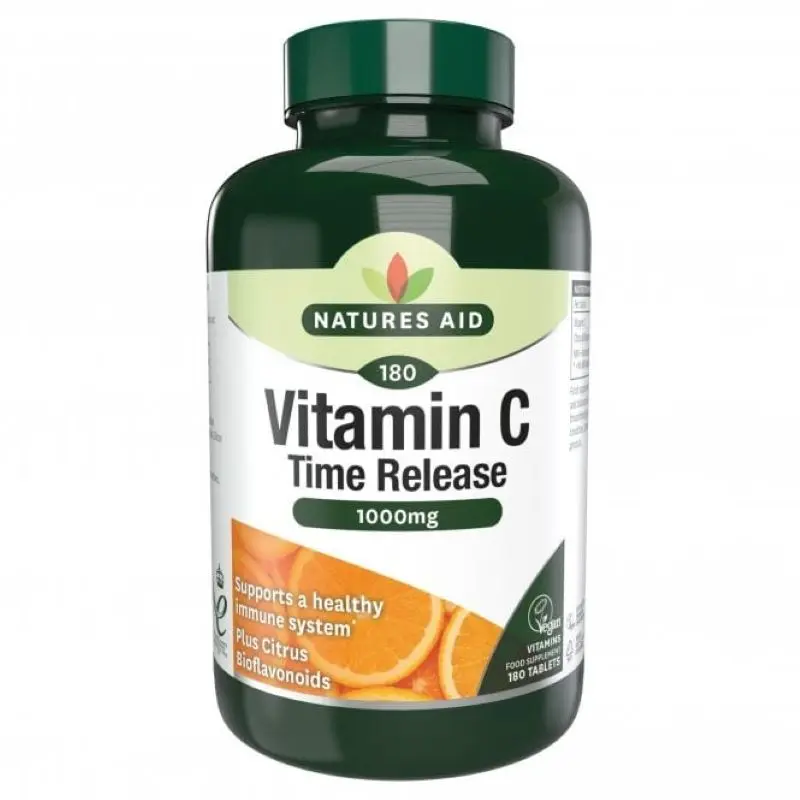 Natures Aid - Vitamin C Timed Release 1000mg (180 Tablets)