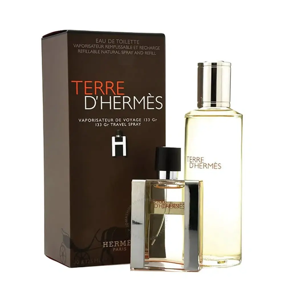 HERMÈS 爱马仕 大地男士香水补充装 EDT125ML+旅行装 EDT30ML