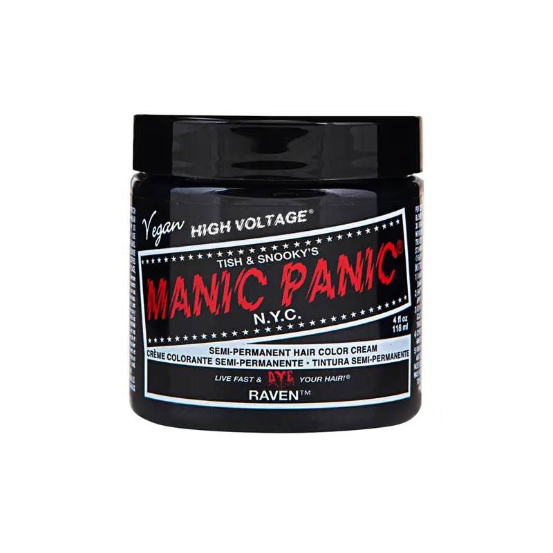 ManicPanic mp纯植物染发膏-乌黑 Raven Black (118ml)