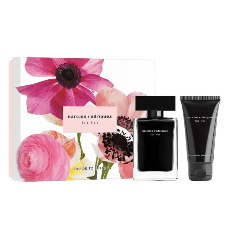 Narciso Rodriguez 纳茜素/纳西索 她的同名女士淡香水礼盒套装(EDT 50ml+身体乳 50ml)