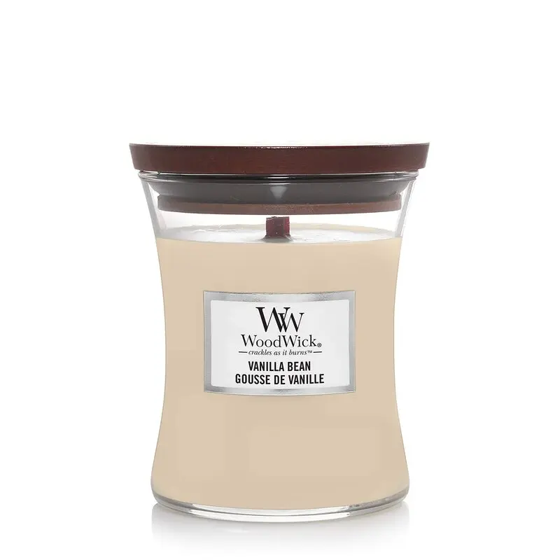 WoodWick - Candle Vanilla Bean Medium Hourglass