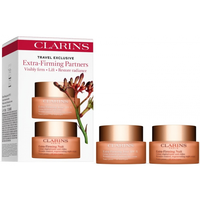 Clarins娇韵诗  焕颜弹力系列 弹簧霜日晚套装 所有肌肤可用  - 2*50ml