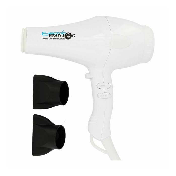 Hairtools 白色电动头慢跑纳米陶瓷吹风机