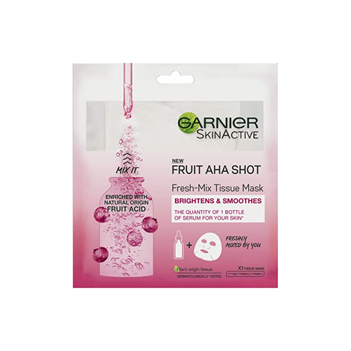  Garnier - Face Sheet Mask with Fruit AHA Shot (33g)