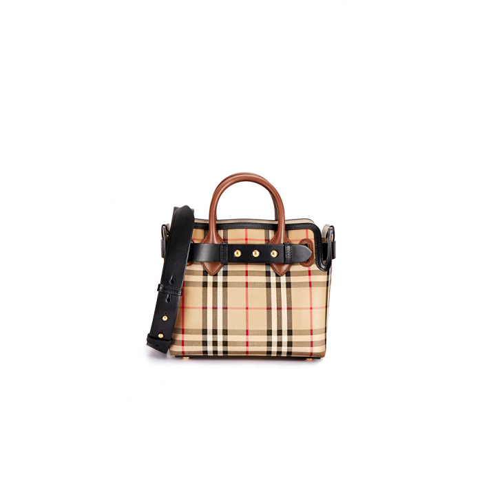 Burberry博柏利  The Belt Vintage格纹三粒铆钉贝尔特包 - 小号