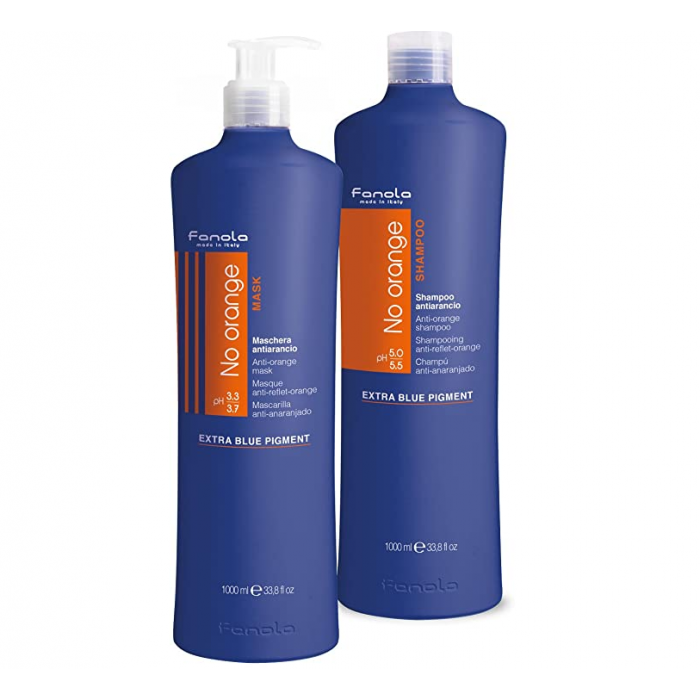 Fanola 法诺拉 去橙抗橙漂染护色洗发水350ml+发膜350ml