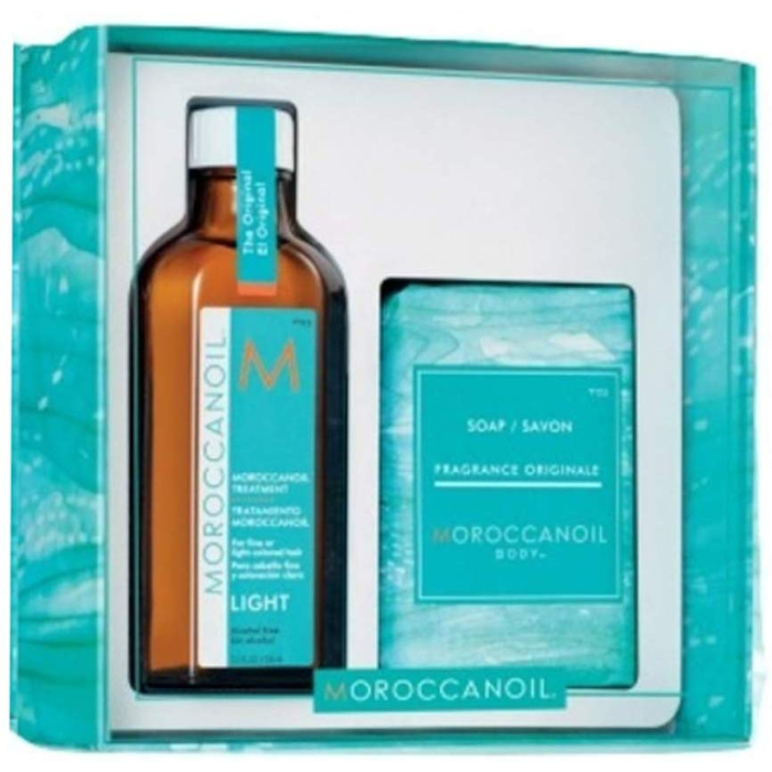 Moroccanoil Simply Beautiful Treatment Light 100ml + Soap 200 gram