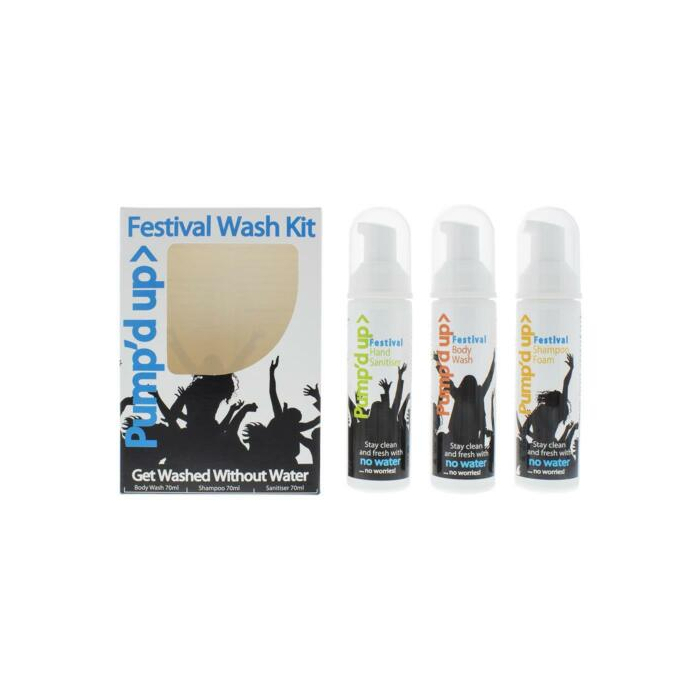 Pump'd Up - Festival Wash Kit 3 Pieces Gift Set