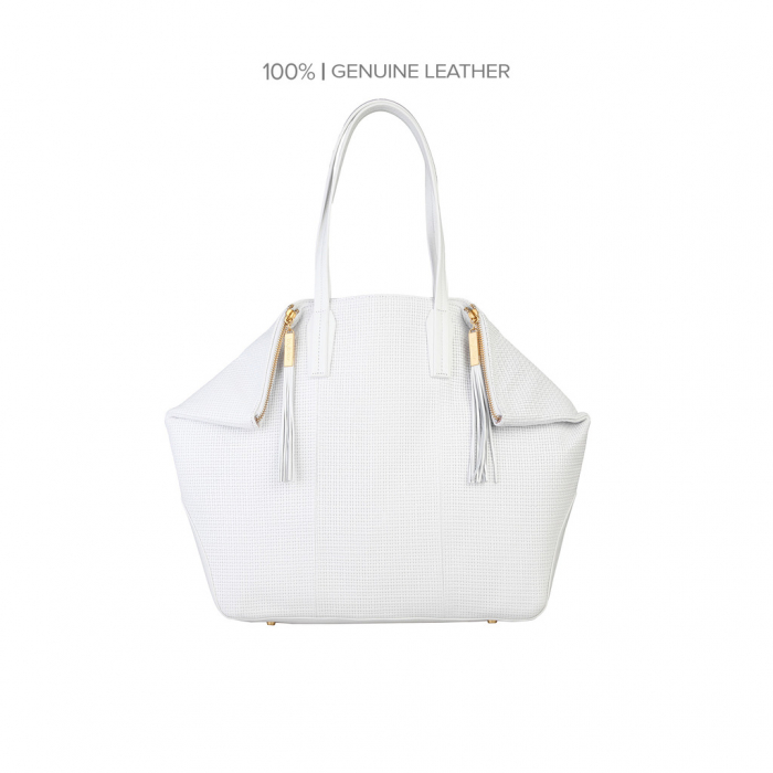 Byblos Women's White Tassel Shoulder bag
