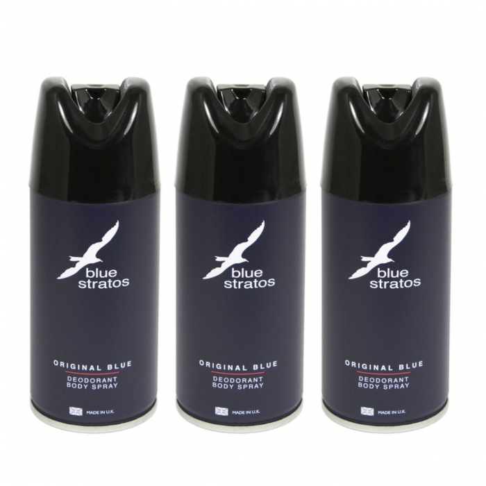 Blue Stratos 蔚蓝香氛 身体喷雾三瓶装  (3 x 150ml)