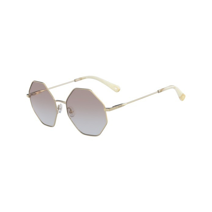 Chloé 蔻依 Gold Geometric 女士太阳镜 CE2134