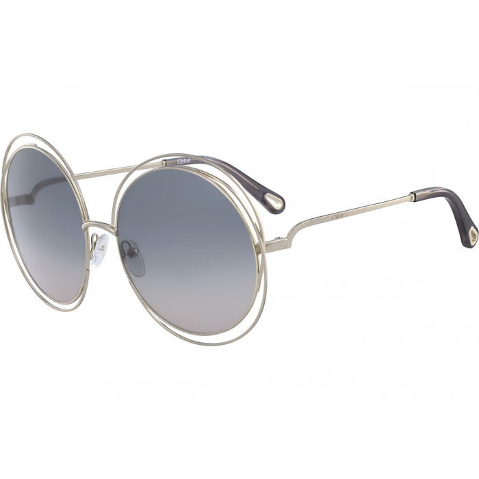 Chloé 蔻依 Carlina 金色透明 Gradient Brown 女士太阳镜 CE114SD