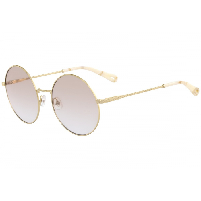 Chloé 蔻依 Yellow Gold 女士圆形太阳镜 CE2145 