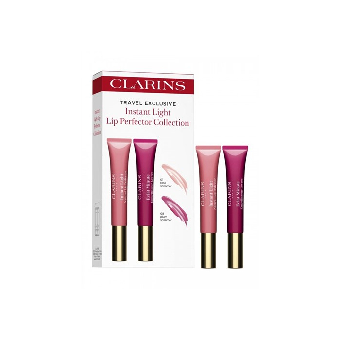 Clarins 娇韵诗 自然唇彩套装 01 Rose Shimmer & 08 Plum Shimmer