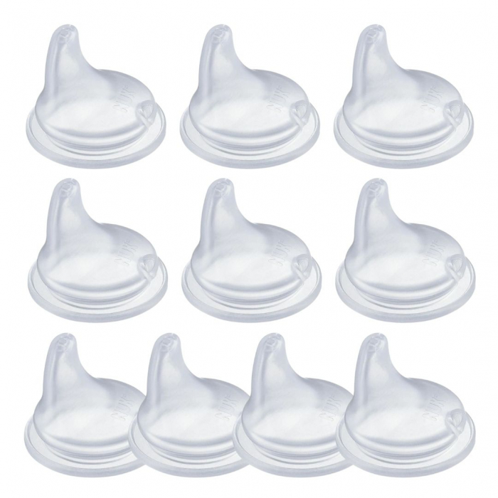 Nuk - First Choice Learner Cup Replacement Spouts Silicone BPA Free Non-Slip Spout 1 Pack 