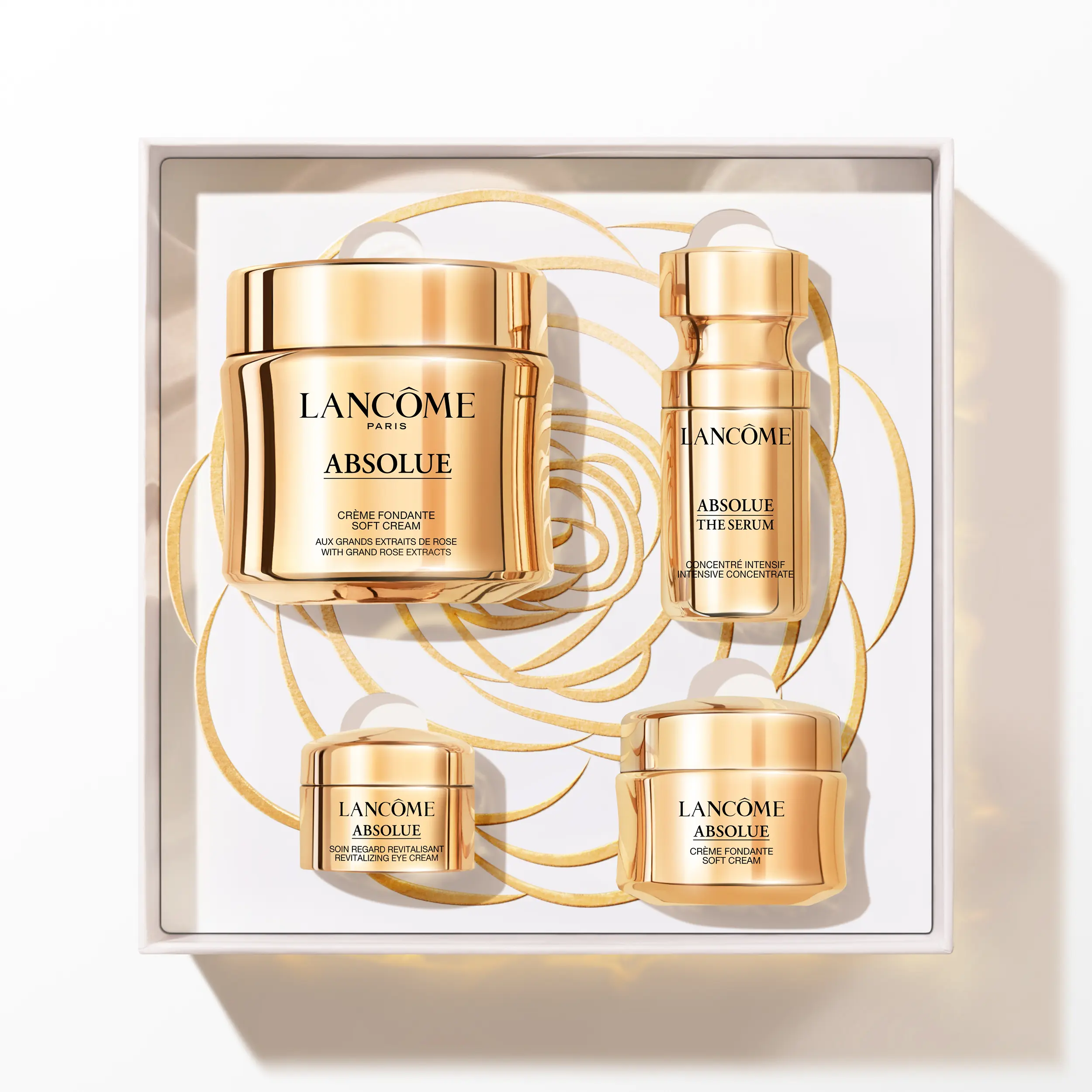 Lancôme 兰蔻 礼盒套装 菁纯面霜(轻盈版)60ml+15ml+菁纯精华15ml+菁纯眼霜5ml