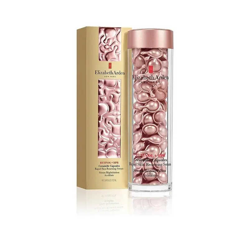 Elizabeth Arden 伊丽莎白雅顿 视黄醇 + HPR 神经酰胺胶囊 快速焕肤精华液 （粉胶）90粒