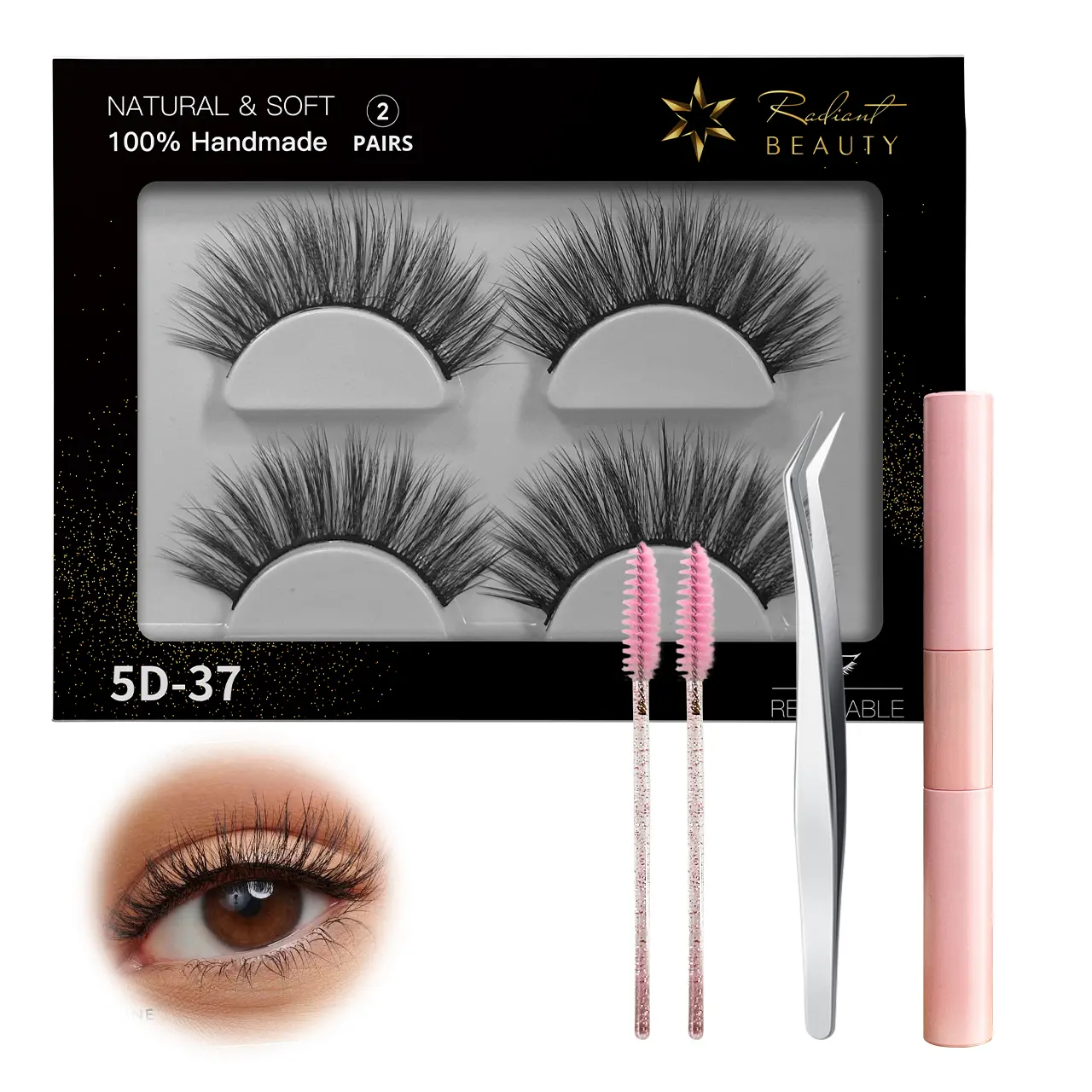 Radiant Beauty - Natural Lash 5D-37 (2 Sets)