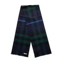 Burberry 博柏利 海军蓝格子围巾