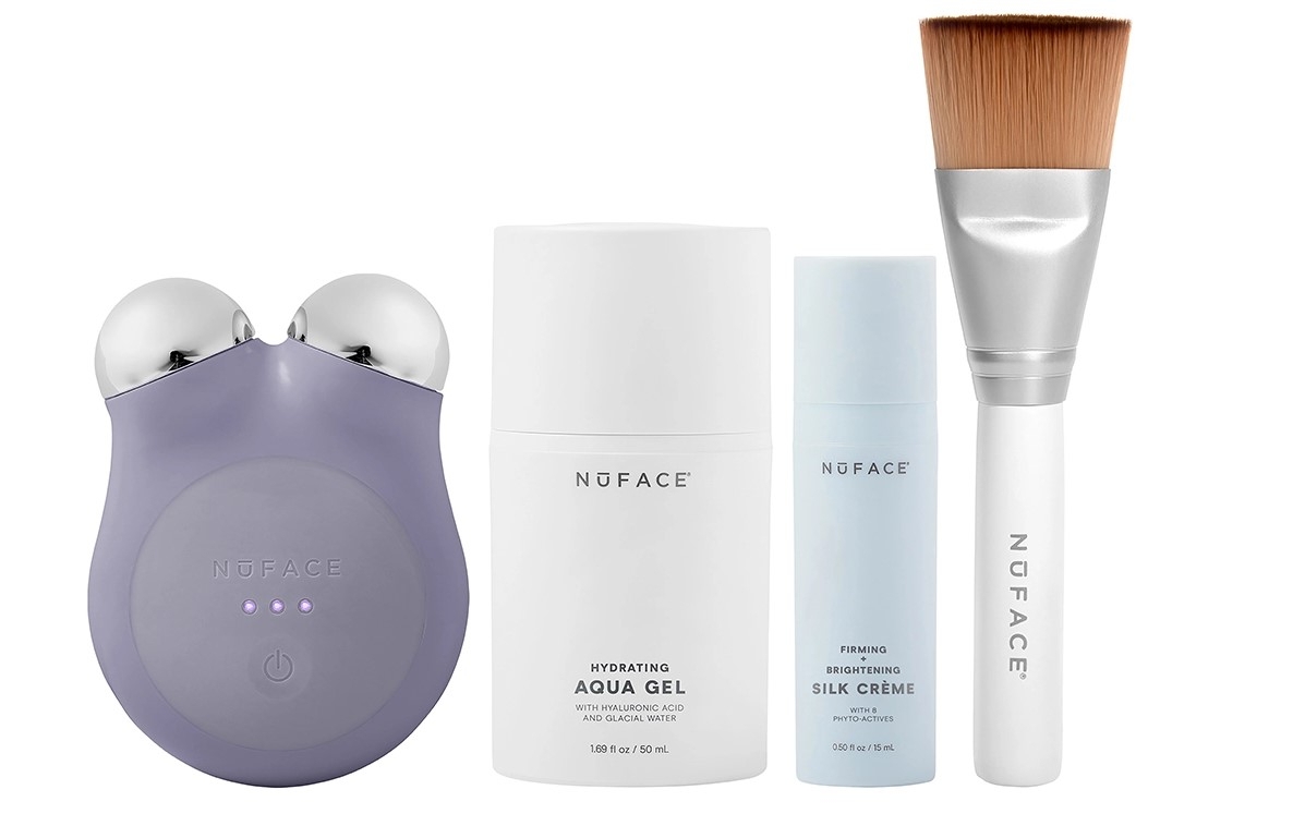 NuFACE Mini+智能微电流面部紧肤美容仪套装 - 雾霾紫