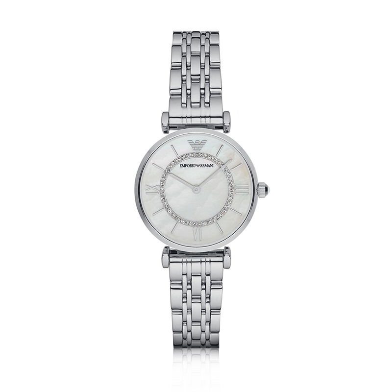 EmporioArmani 阿玛尼 满天星简约钢带星空摩天轮石英腕表 AR1908