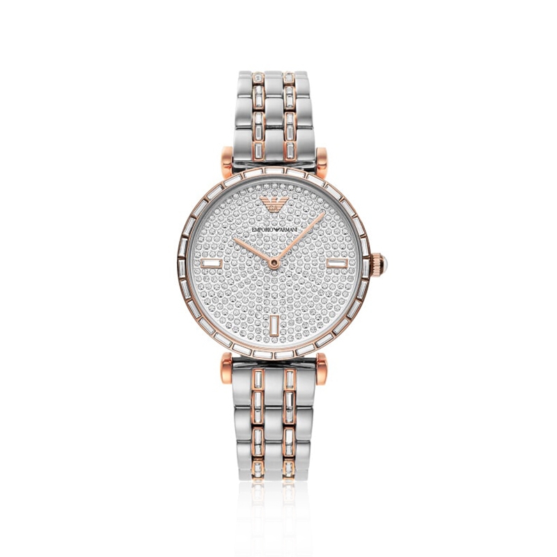 Emporio Armani 阿玛尼 满天星镶钻满钻轻奢女士石英表 - AR11293