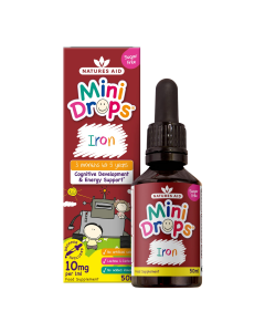 Natures Aid -  Iron Drops (with Vitamin C, B12 & Folic Acid) (50ml)