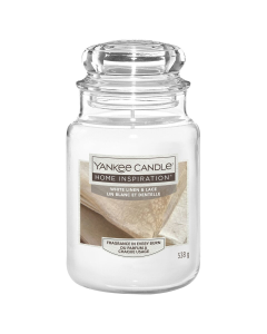 Yankee Candle 扬基 香氛蜡烛白色亚麻和蕾丝 538g