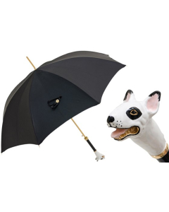 Pasotti 葩莎帝  黑色伞面 斗牛犬手柄 意式手工伞