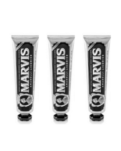Marvis 玛尔斯 黑色甘草薄荷味牙膏 3*85ml
