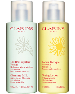 Clarins娇韵诗  基础清洁系列温和化妆水套装两件套 - 400ml