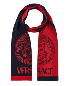 范思哲 Versace 羊毛围巾 红色