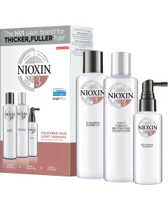 NIOXIN 丽康丝 护发三部曲试用套装 3 （清洁洗发水150ml+头皮焕活护发素150ml+头皮和头发免洗喷雾50ml）