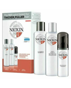 NIOXIN 丽康丝 护发三部曲试用套装 4 （清洁洗发水150ml+头皮焕活护发素150ml+头皮和头发免洗喷雾40ml）