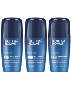 Biotherm - Homme 48H Day Control Antiperspirant Roll-On (3 x 75ml)