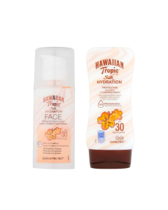 Hawaiian Tropic 夏威夷 防晒乳面部身体套装
