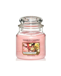 Yankee Candle 扬基 香氛蜡烛鲜采玫瑰中号 411g