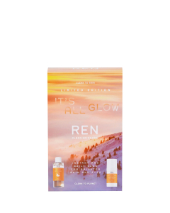 REN 芢  果酸发光水100ml+眼霜15ml 提亮肤色套装