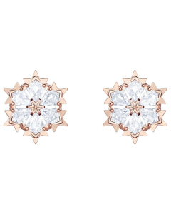 Swarovski施华洛世奇  Magic穿孔耳环 - 白色/镀玫瑰金色