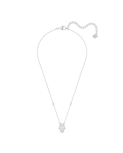 Swarovski施华洛世奇  Luckily Hamsa Hand项链 - 白色镀白金色