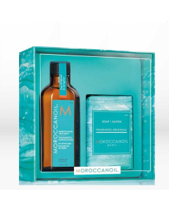 MoroccanOil 摩洛哥护发精油100ml+清洁皂200g礼盒套装