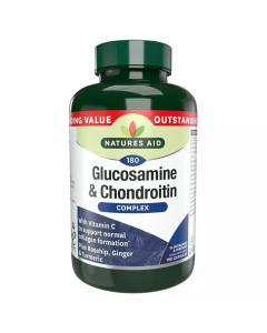 Natures Aid - Glucosamine 500mg & Chondroitin 100mg Complex  (180 Capsules)                       