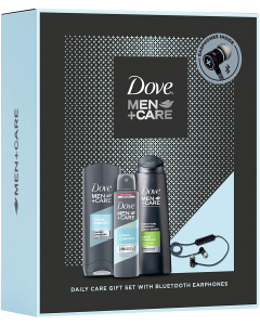 Dove - Men+ Daily Care Trio Gift Set With Wireless Bluetooth Headphones