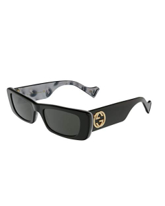 Gucci 古驰 太阳镜黑色&金色 GG0516S-001 52mm