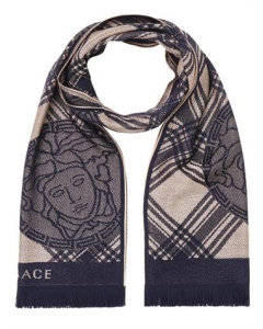 范思哲 Versace 百分百纯羊毛 羊毛 卡其色
